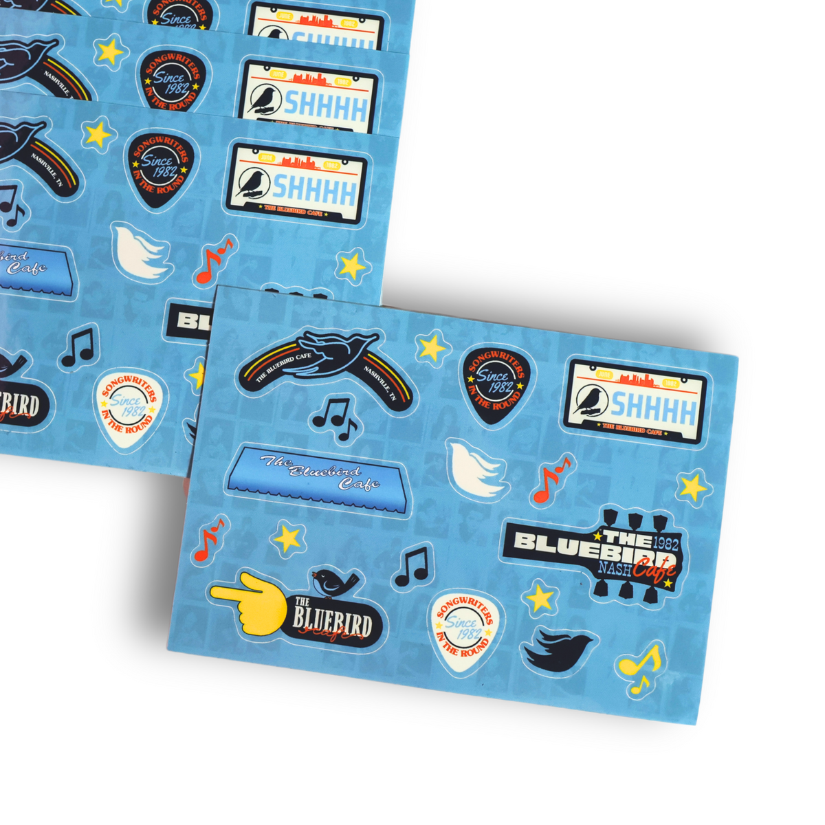 Bluebird Icons Sticker Sheet – Bluebird Cafe, Inc